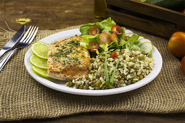 Arroz com filé de peixe